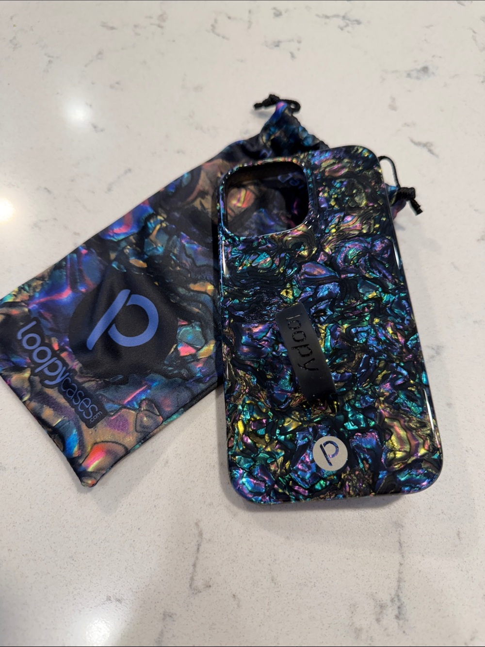 Loopy Case Iridescent Black Multicolor Phone Case - never used iPhone 14 Pro Max